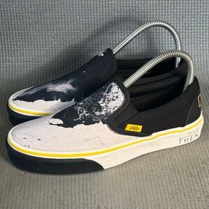 National Geographic x Vans Classic Slip-On 'Then Now Glacier' Shoes Women Sz 6.5